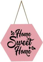 SAF Home Sweet Home,UV Textured Wall Hanging (Multicolor)