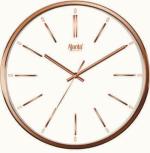 Ajanta Gold Analog Standard Wall Clock with Glass (11 x 12 cm) 2047