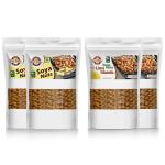 Eat Soya Healthy Roasted Soybean Maggi Masala And Lime Masala Namkeen And Snacks Tasty, Delicious l Keto Snacks l Healthy Snacks l 200g Combo - Pack of 4