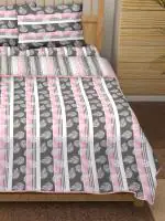 Bella Casa 4 PC Bedding Set King Size (1 Bedsheet with 2 Pillow Covers & 1 Dohar) Cotton (SYMP1004)