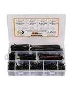 Epi-Torque Drywall Gypsum Screws - Sharp Point Self Tapping Carbon Steel Assortment Set Phillips Bugle Head, Wood, Furniture and Cabinet, Black (Pack of 346)