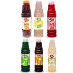 Jeni Golden Apple+Limbu Masala+Pink Guava+Kiwi+Fruit Beer+Lichi Sharbat & Soda /Non-Fruit Synthetic Syrup Combo/Gift Pack/Summer Combo (700ml X6)