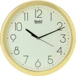 Ajanta Gold Analog Standard Wall Clock with Glass (26.5 x 26.5 cm) 957 Gold