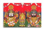 Tamatina Multicolor Modern Art Jai Jagannath Abstract Unframed Art Canvas Painting - 13X9 Inch