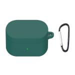 Inclu Silicone Front And Back Case With Keychain For OnePlus Nord Buds 2 (Green)