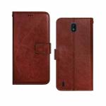 Jotech Vintage Flip Cover For Nokia C01 Plus- Brown