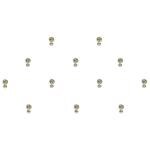 Comet Busters Silver Stone Bindi For Women