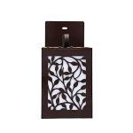 Aditya Handicrafts Brown Wooden Wall Lamp, Wall Light With 15 Watt Bulb For Home Decor, Living Room, Bedroom (23 X 11.5 cm)