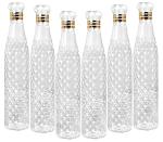 Shivalay 6 Pcs Crystal Clear Water Bottle for Fridge for Home Office Gym School 1000 Ml