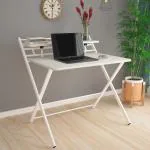 Story@Home Multipurpose White Folding Desk for Laptop for Home & Office Organization 109 X 86 X 7 cm