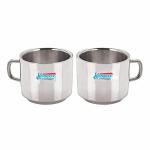 Korbox Round Stainless Steel Coffee Cup 100 ml (Pack Of 2)