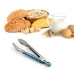 poloman Kitchen Cooking Tongs,Chef Tong, Grilling Barbeque Brushed Food Tongs with Ergonomic Grip