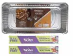 Freshee Disposable Aluminium Baking Tray & Foil Roll, Pack of 2 x 25Meter Each Foil Roll Paper With 9000ml 3pcs Full Deep Foil Container without Lid for Food Storge, Wrapping, Parcel, Packing Backing