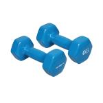 Vector X Blue Polyvinyl Chloride Dumbbell 4 kg (Pack of 2)