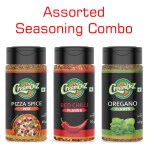 Creamooz Assorted Seasoning Pack of 3 (Pizza Spice Mix 60gm + Red Chilli Flakes 50gm + Oregano 40gm)