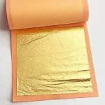 FGLC gold leaf 24k edible pure veg gold leaves king size 2pc gold vark,varakh for sweets,cake decoration,ice cream