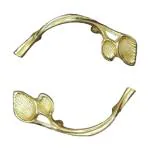 Precious Arts By Sonal - Resin Art Handle Set for Trays Single Leaf (Without Screw) - Set of 2