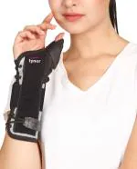 Tynor Wrist Splint with Thumb, Black, Small, 1 Unit