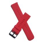 RUPELIK (20mm Blk Metal Kundi Strap Red) Strap for Samsung Gear S2 Classic / Samsung Active / Samsung Galaxy Active 2, Amazfit Bip Lite / Amazfit Gts, Noise X-Fit 1, Evolve 2, Noise ColorFit Brio, Noise ColorFit Qube, Watch Strap (20MM)