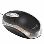 Quantum QHM222 3-Button 400/8001000DPI Wired Optical Mouse with USB Interface (Black)