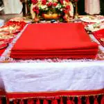 AYODvati Pure Cotton Plain Cloth for Pooja I 1.25 metres Long Kapda (Set of 1)