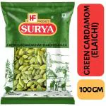 Surya 100gm Green Cardamom (Hari Elaichi) Whole| Elakulu