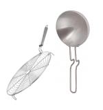 First Front Aluminium Tadka Pan With Stainless Steel SS Roasted Jali and (Multicolour, Pack of 2)