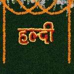 SpecialYou.in Haldi Decoration Items for Marriage with Marigold Garlands & Haldi Banner-6 Items