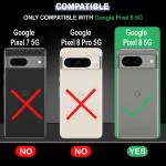 Casotec Back Cover for Google Pixel 8 5G | Full Camera Protection | Liquid Silicon Case | Flexible Bumper Case for Google Pixel 8 5G (Black)