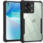 Tingtong Shock Proof Crystal Clear Eagle Back Cover Case for OnePlus Nord 2T 5G, OnePlus Nord 2T | Hard | 360 Degree Protection | Hybrid PC + TPU | Transparent Full Armor Device & Camera Protection (Black Bumper)