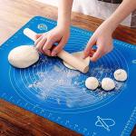 Yemaksh Reusable Non-Stick Silicon Roti Mat Pastry Fondant Dough Roti Chapati Rolling Baking Sheet Mat With Measurements 30 x 40 cm (Multicolor) ( Pack of 1 )