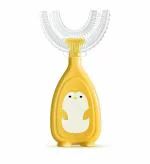 Little Dinos U Shaped Toothbrush for Food Grade Silicone Reusable Ultra Soft Brush Pack Of 1