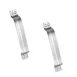 Rawk 073 Stainless Steel 6 inches Two Tone Polish Door,Pull handlesfor Cabinets,Drawers,Doors and Cupboards ( Silver, 6-inch,11-Gauge,2-Pcs )