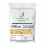 NATURAL HILL ORGANIC Ashwagandha Root Powder 50G Pack Of 1| Preservatives - Free | With 100Grams Multani Mitti Powder