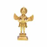 pujaNpujari Garuda Statue for Pooja - Standing Garuda Statue in Namaskara mudra for Pooja Room/Brass Idol for Pooja