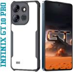 MOZETTE Back Cover for Infinix GT 10 Pro (Transparent, Pack of 1)