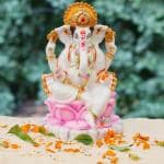 Chaque Decor Marble Dust Ganesha murti Idol Set for Puja Home Decoration | Hindu Idols Ganesh Statue for Diwali Pooja | 9 Inchs, Multicolour