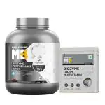 MuscleBlaze Biozyme Performance Whey Protein | Informed Choice UK & Labdoor USA Certified (Rich Chocolate, 2 kg / 4.4 lb) with Biozyme Daily Multivitamin for Men, 90 Tablets (Combo Pack)