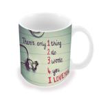 THE NXT GEN THE NXT GEN There Only One Things Printed Ceramic Coffee Mug 330ml | Gift for chai Lover |Tea Lover| Dishwasher Safe