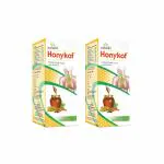 Aushadhi Honykof Syrup Twin Pack (200ml each) | Ayurvedic Herbal Cough Syrup | Natural Remedy for Dry & Wet Cough | Fast Relief, Throat Soothing | Organic, Chemical-Free | Ideal for Kids and Adults