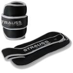 Strauss Grey Neoprene Ankle Weights 1.5 kg x 2 Units - 3Kg (Pack of 2)