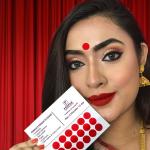 PERPAA Kumkum Red Round Bindi Book for Ladies Forehead (Stick On) (Size 2,Diameter 13mm)