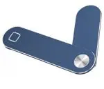 Tech Gear BLUE Magnetic Holder Portable Adjustable Aluminum Alloy Laptop Side Mount Mobile Holder