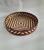 Uphold Earth Enterprises Handmade Natural Bamboo Circular Tray for Home/Basket for Storage/Bamboo Tray for Home