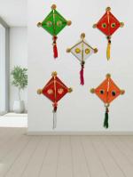 Woollen Handmade Colourful Kite Hanging