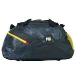 MuscleBlaze Training Bag with Shoe Compartment, Gym Bag, Duffle Bag for Gym & Travel, Camo Navy, 45 L