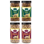Nuttz Bites Roasted Black Pepper Cashew Nut and Roasted Pistachios 500g Each (Pack Of 2 Each)