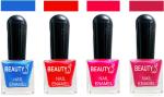 OUR Beauty Multicolor High Quality Quick Dry Long Lasting Hd Colors Nail Polish Pcs Vc53, 32 ml (Set Of 4)
