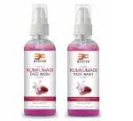 BEEFEE Kumkumadi Face Wash For Radiant & Glowing Skin, for Men & Women (Pack Of 2 _ 100ml Each)