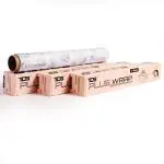 TDS PLUS WRAP 11 Meter Food Wrapping Butter Paper (Brown Print, Pack 3)